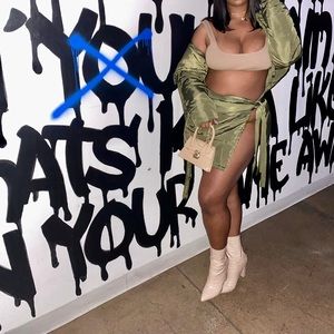 2 piece puffer skirt and crop jacket